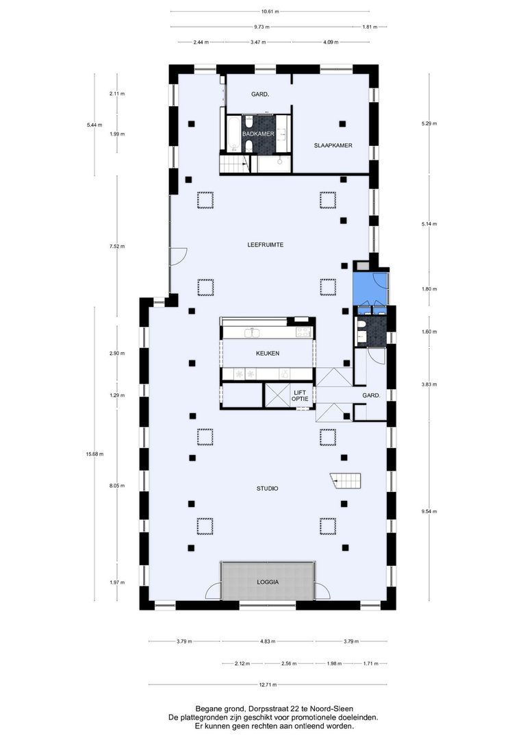 Dorpsstraat 22, Noord-Sleen plattegrond-1