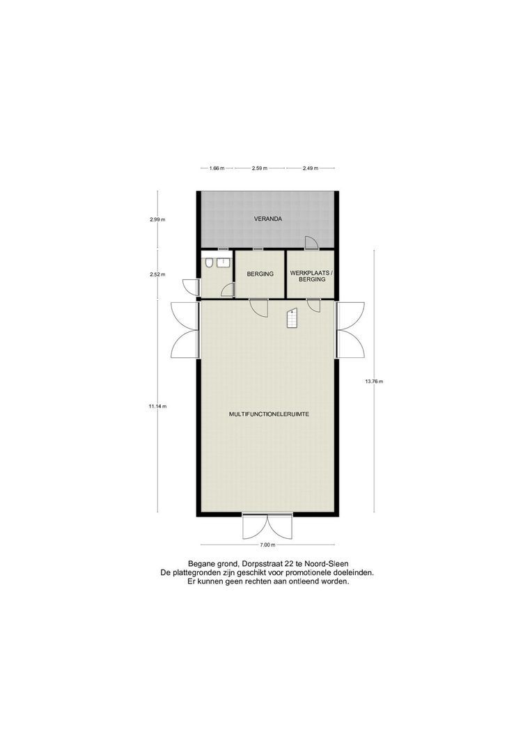 Dorpsstraat 22, Noord-Sleen plattegrond-3