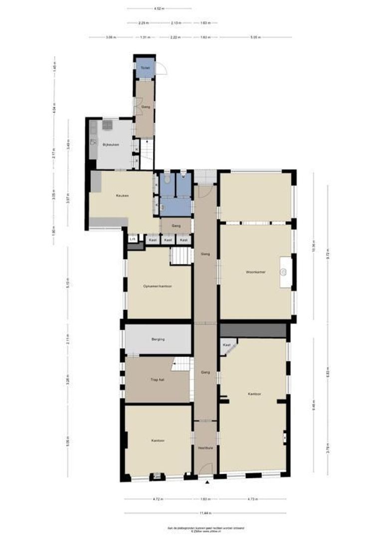 Grotestraat 268, Waalwijk plattegrond-3