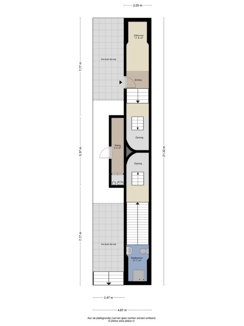 Roepie Kruizestraat 4, Amsterdam plattegrond-1
