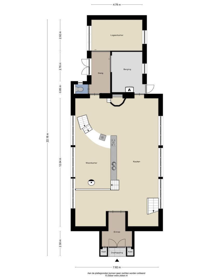 Prinsesselaan 10, Beverwijk plattegrond-0