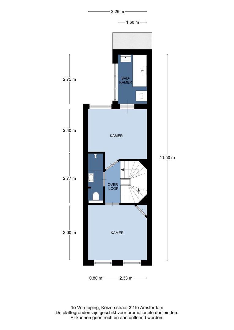 Keizersstraat 32, Amsterdam plattegrond-4