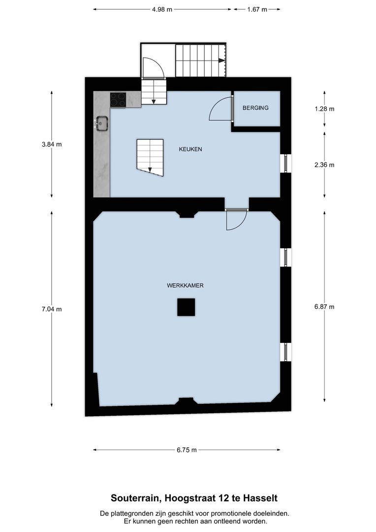 Hoogstraat 12, Hasselt plattegrond-2
