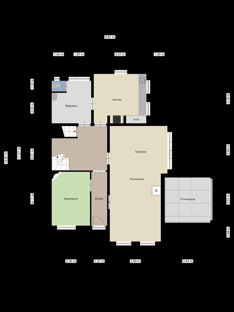 Loonsestraat 3 A, Neerloon plattegrond-0