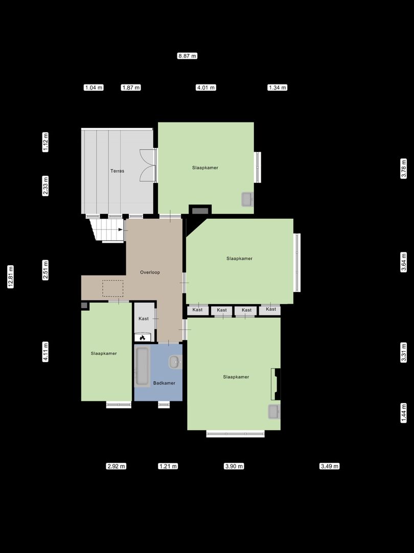 Loonsestraat 3 A, Neerloon plattegrond-2
