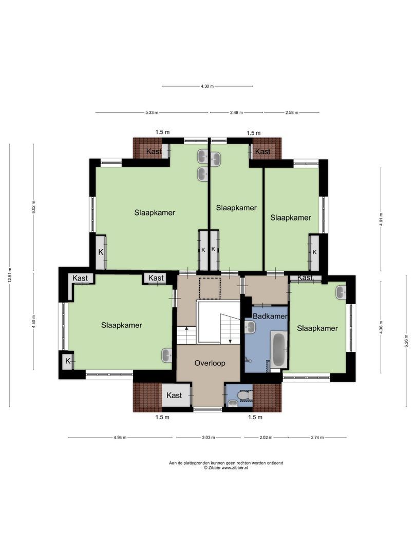 Huismansweg 13, Schoorl plattegrond-100