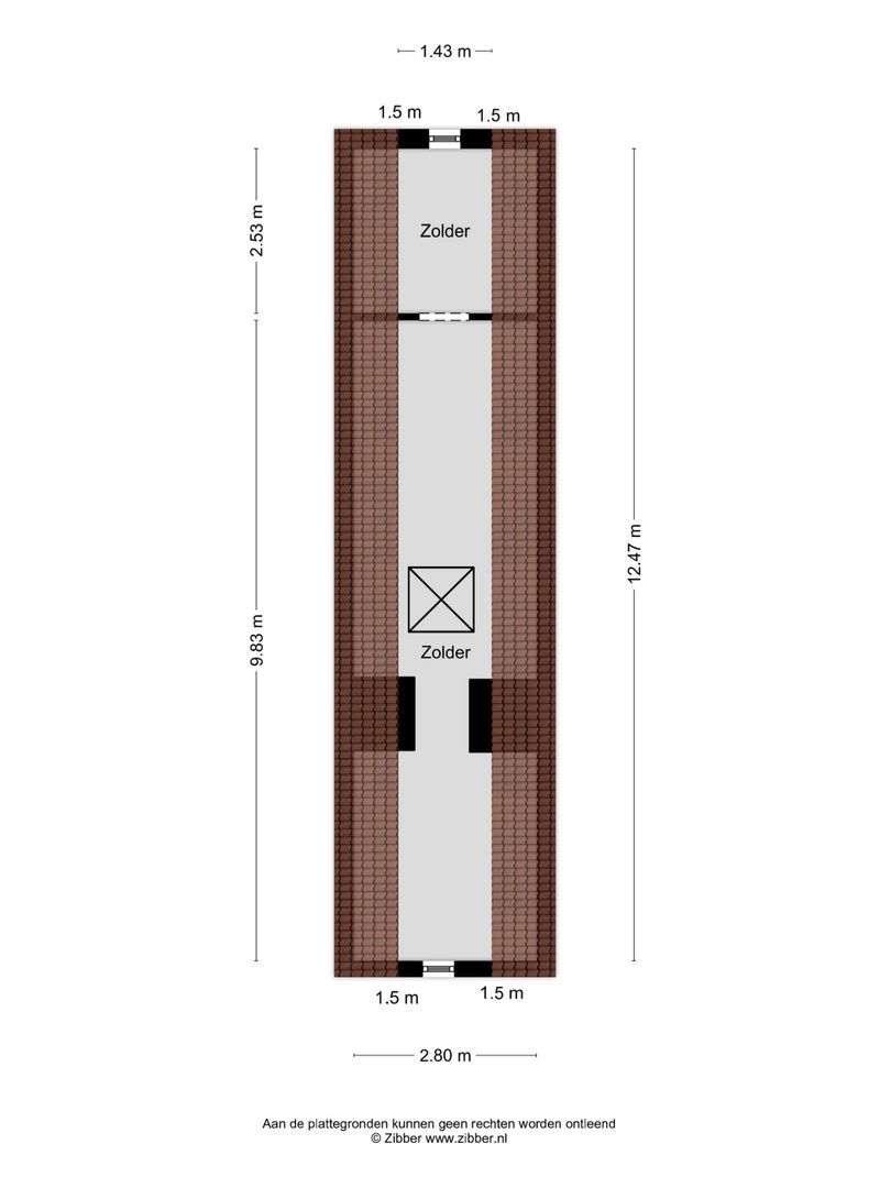 Huismansweg 13, Schoorl plattegrond-100