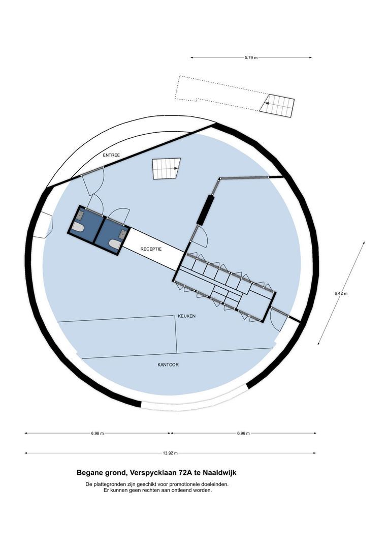 Verspycklaan 72 A, Naaldwijk plattegrond-1