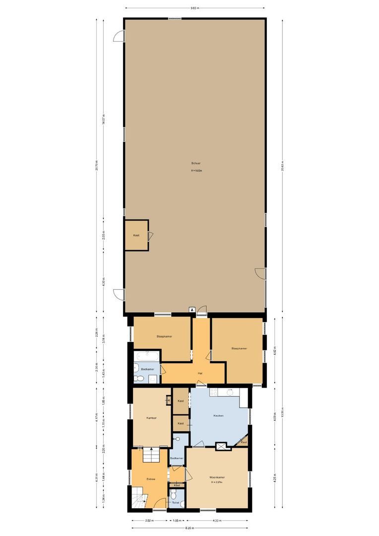 Zuidstraat 5, Dreischor plattegrond-0