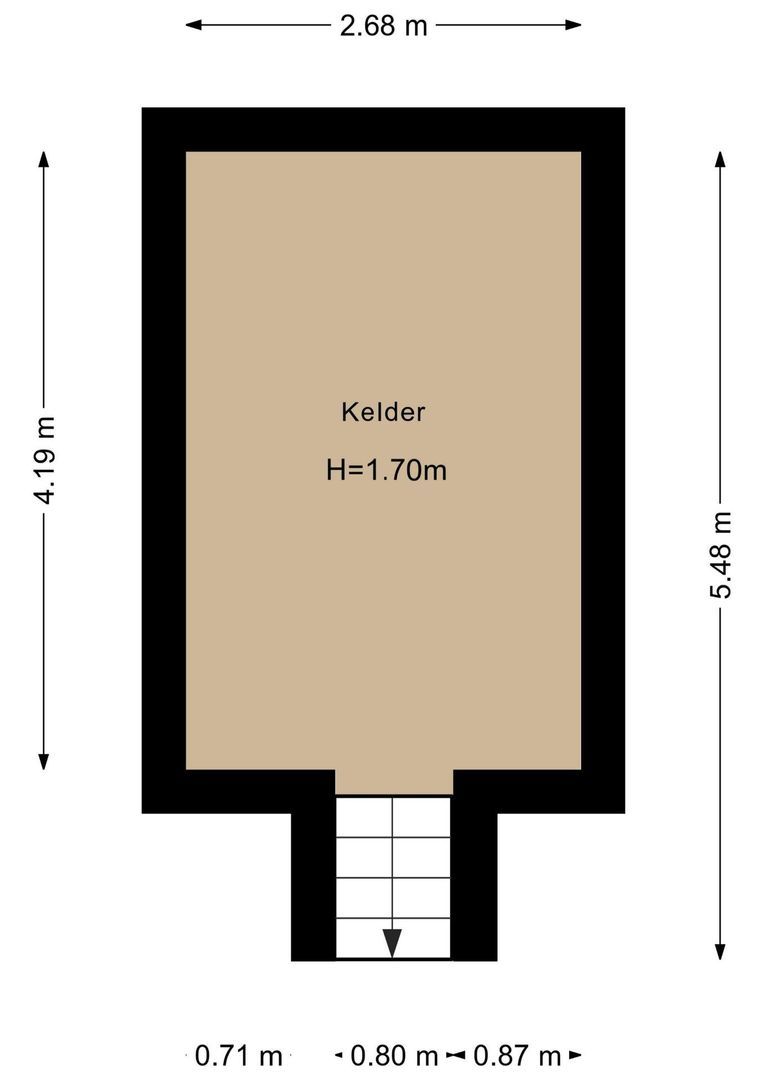 Zuidstraat 5, Dreischor plattegrond-2