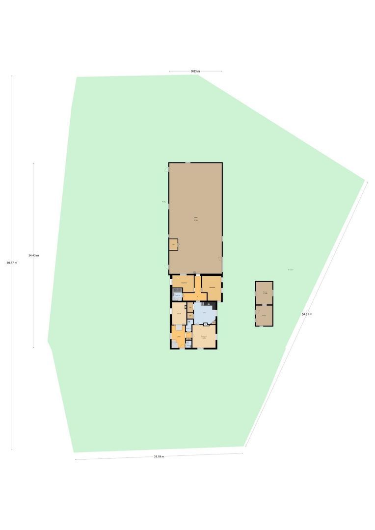 Zuidstraat 5, Dreischor plattegrond-4
