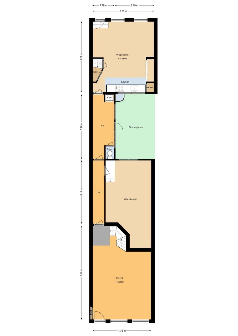 Oude Delft 143, Delft plattegrond-0