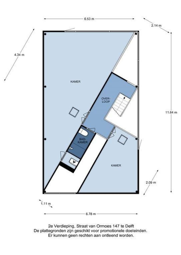 Straat van Ormoes 147, Delft plattegrond-2