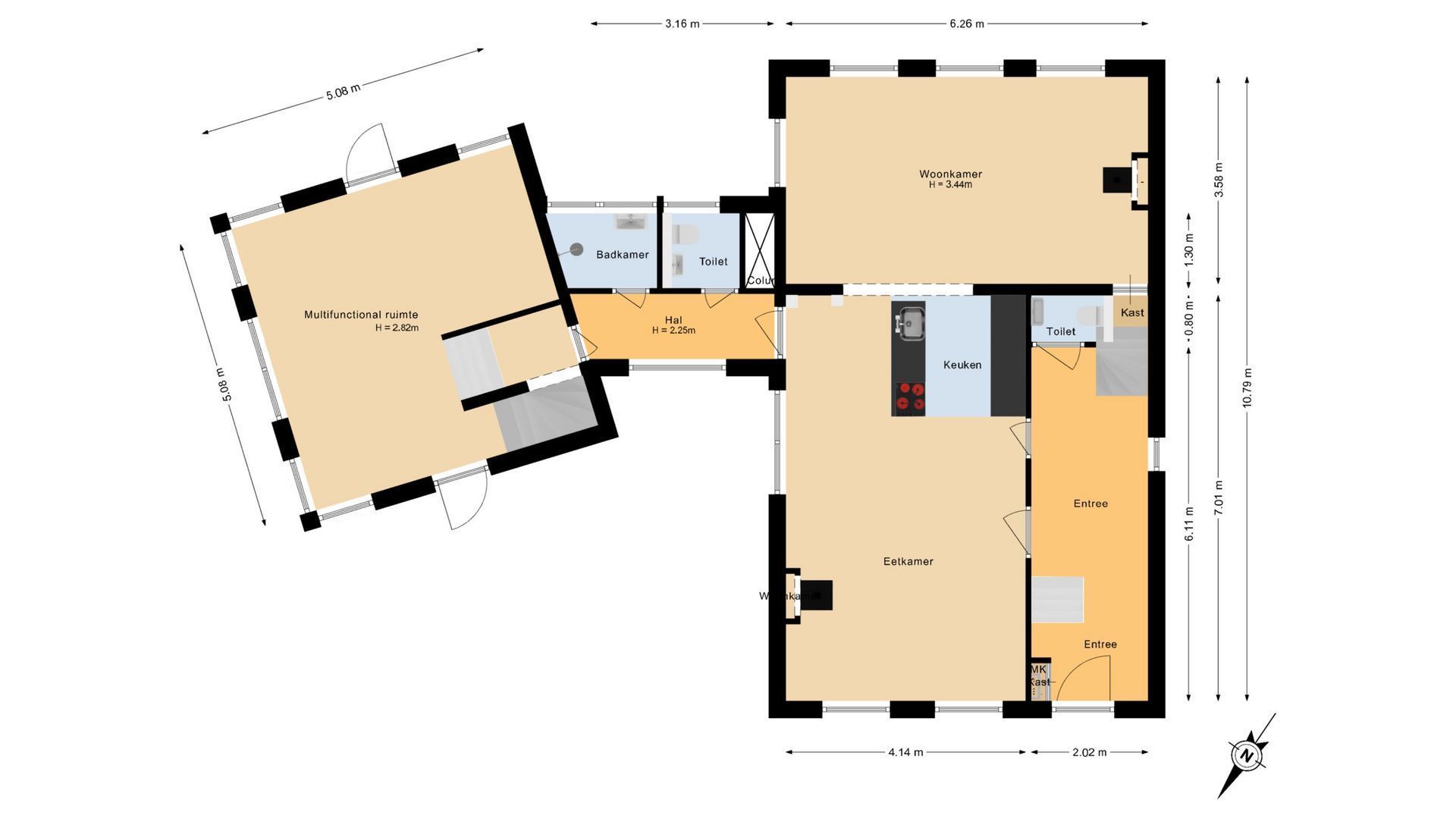 De Kat 5, Westhem plattegrond-1