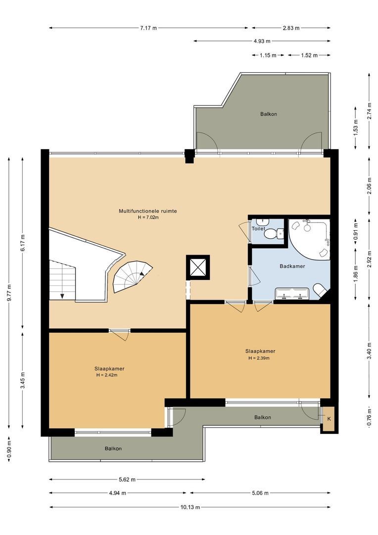 Ouddiemerlaan 70, Diemen plattegrond-1