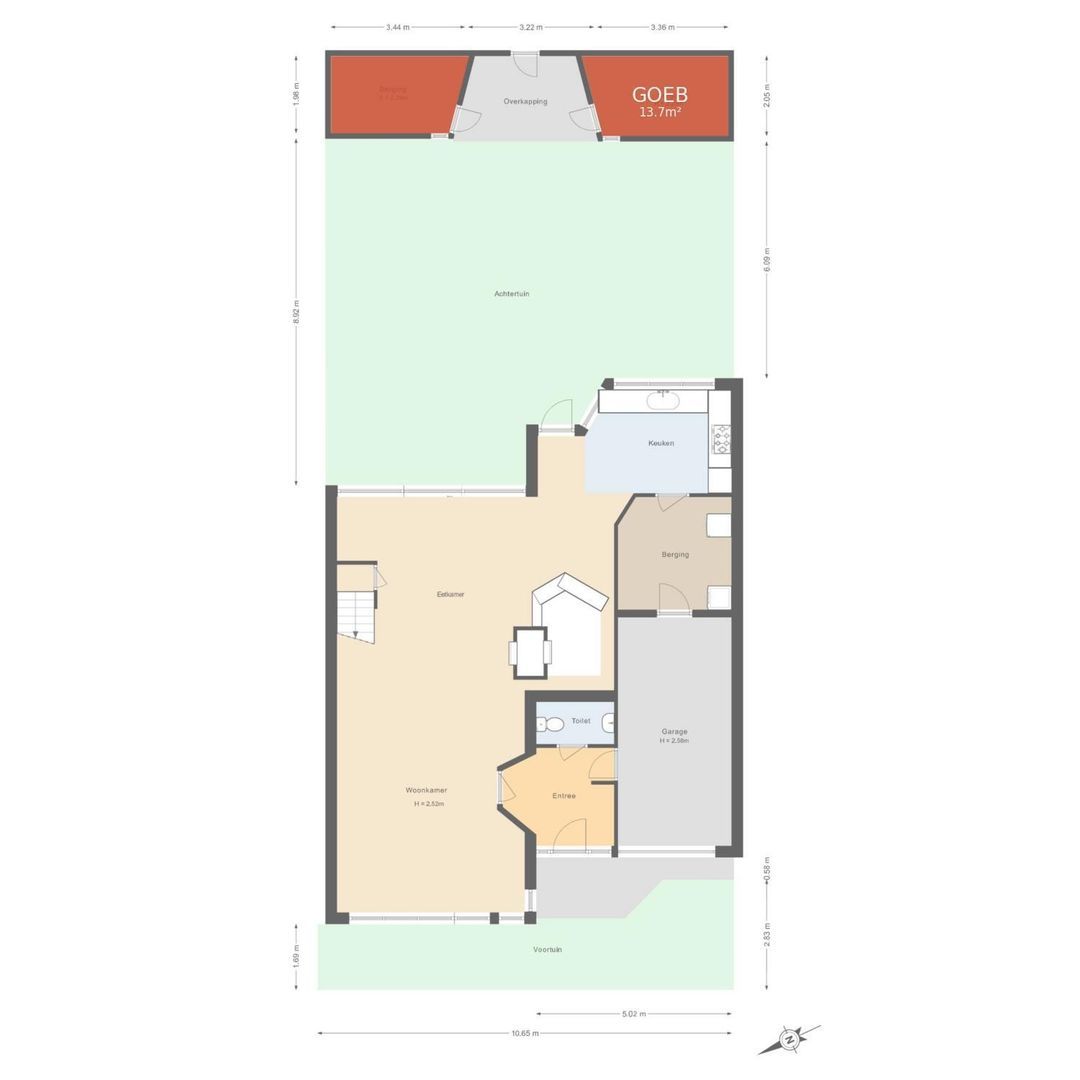 Ouddiemerlaan 70, Diemen plattegrond-3
