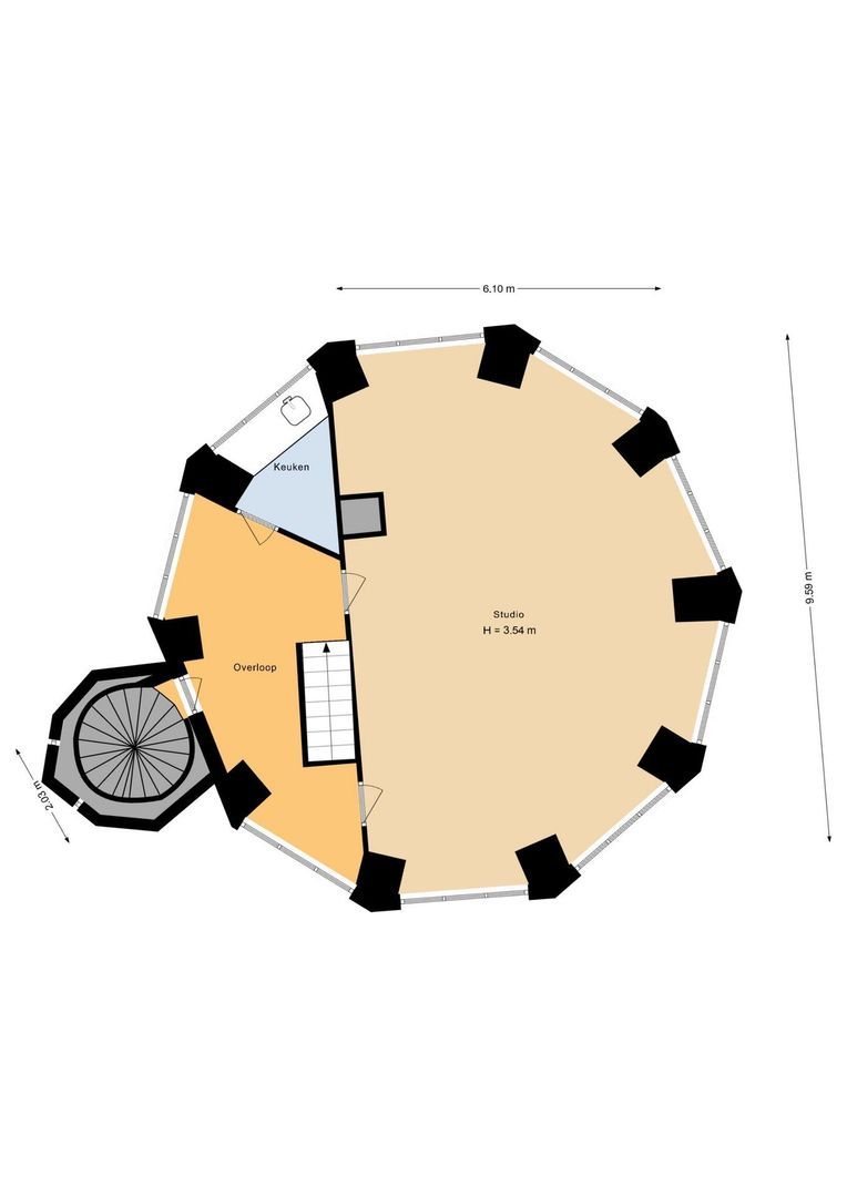 Watertorenerf 1, Leerdam plattegrond-4