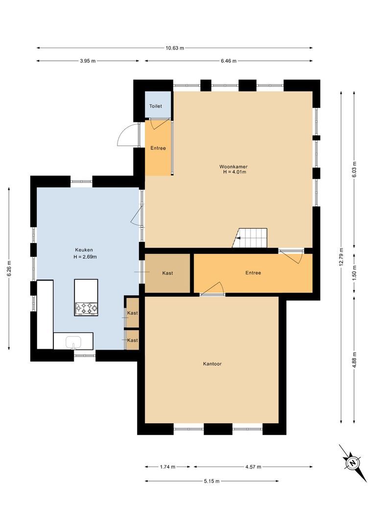 Oostmahorn 15 en 15A 0 ong, Eanjum plattegrond-77