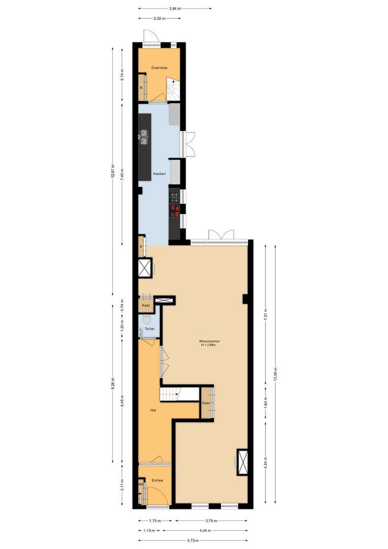 Noordvliet 8, Maassluis plattegrond-46