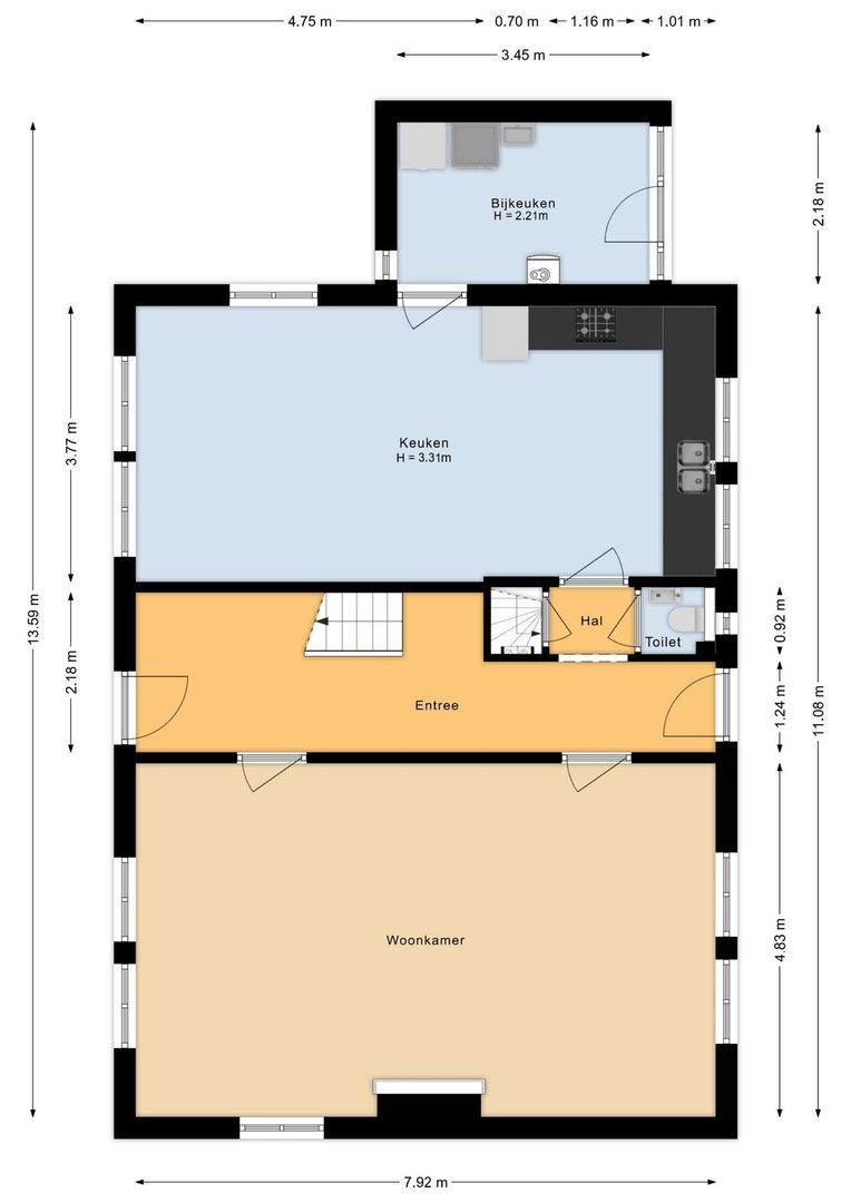 Westerweg 48, Purmerend plattegrond-49