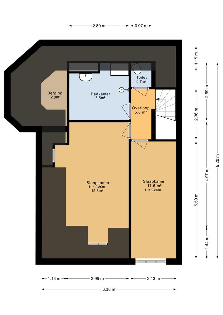 Heuvellaan 8, Hilversum plattegrond-41