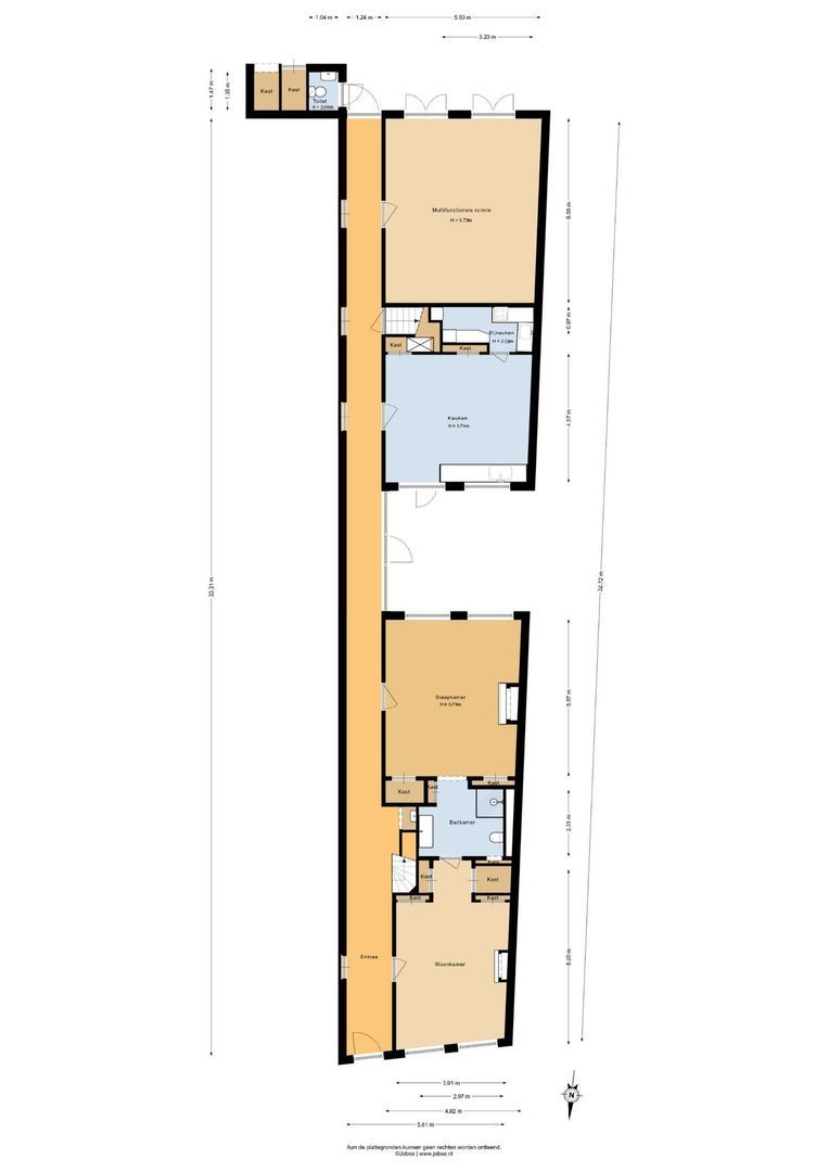 Voorstraat 49, Franeker plattegrond-67