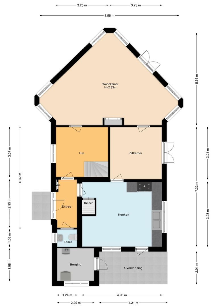 Studler van Surcklaan 17, Bergen (nh) plattegrond-62