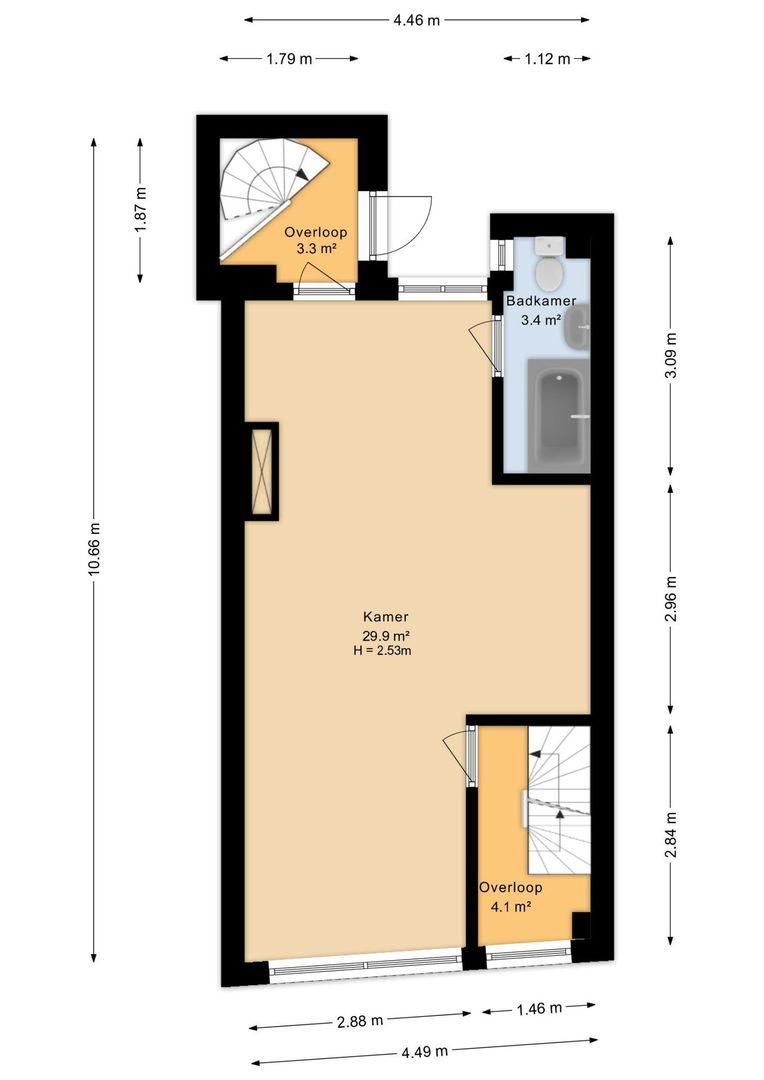 Langestraat 66, Amsterdam plattegrond-42
