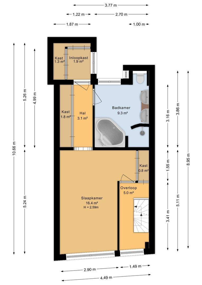 Langestraat 66, Amsterdam plattegrond-42