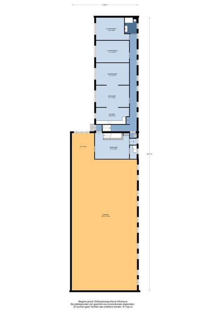 Eikbosserweg 54 A, Hilversum plattegrond-0