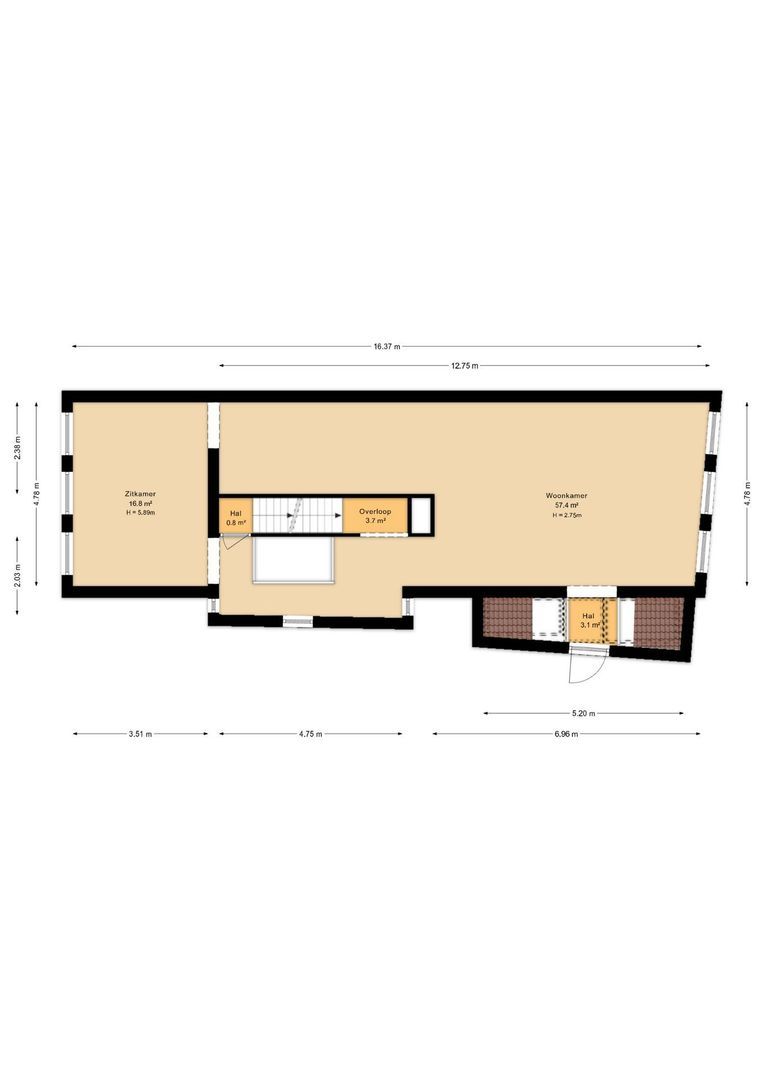 Kerkstraat 55, Vollenhove plattegrond-73