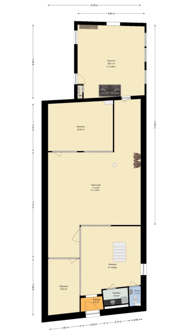 Kerkstraat 55, Vollenhove plattegrond-73