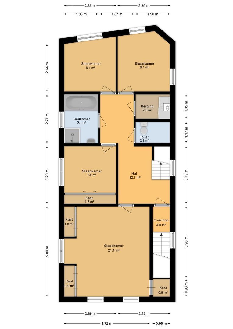 Burgstraat 60, Gorinchem plattegrond-55