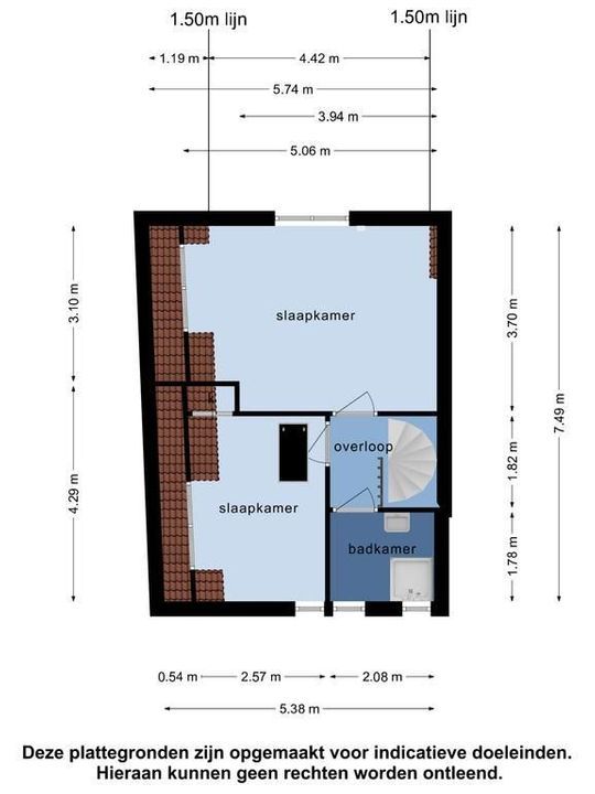 Wilhelminastraat 1, Lisse plattegrond-16