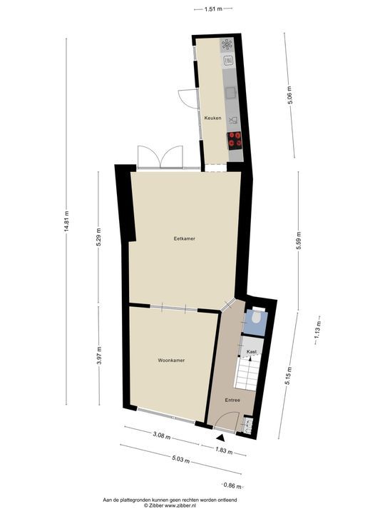 Vliet Zuidzijde 34, Rijnsburg plattegrond-31