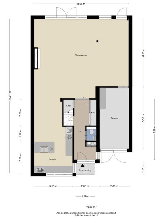 Zwaluwstraat 14, Lisse plattegrond-72