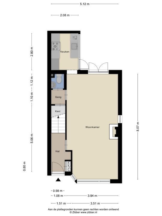 Zwanebloem 1, Woubrugge plattegrond-43