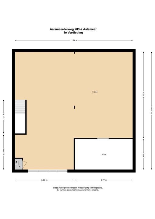 Aalsmeerderweg 283 2, Aalsmeer plattegrond-12