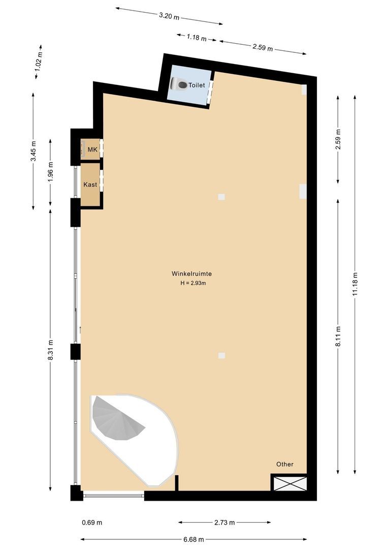 Hoofdstraat 77, Noordwijk plattegrond-0
