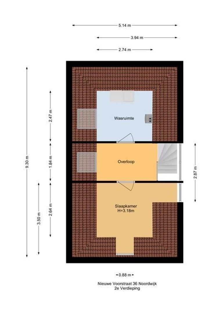 Nieuwe Voorstraat 36, Noordwijk plattegrond-3