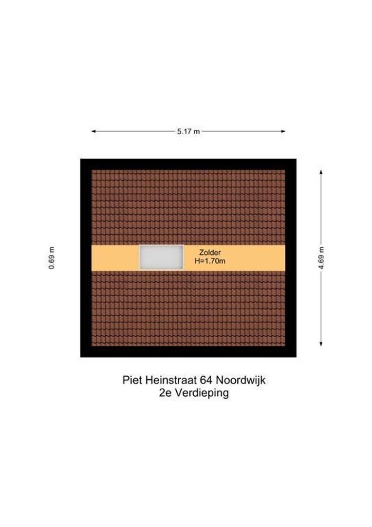 Piet Heinstraat 64, Noordwijk plattegrond-3