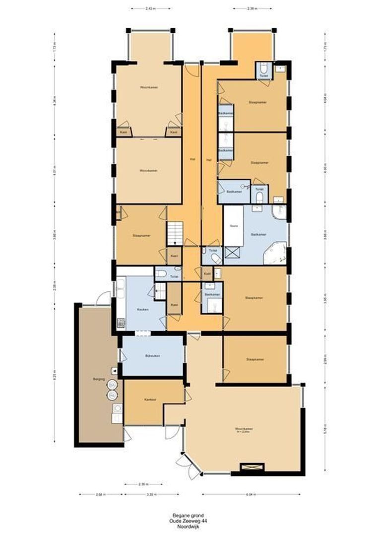Oude Zeeweg 44, Noordwijk plattegrond-0
