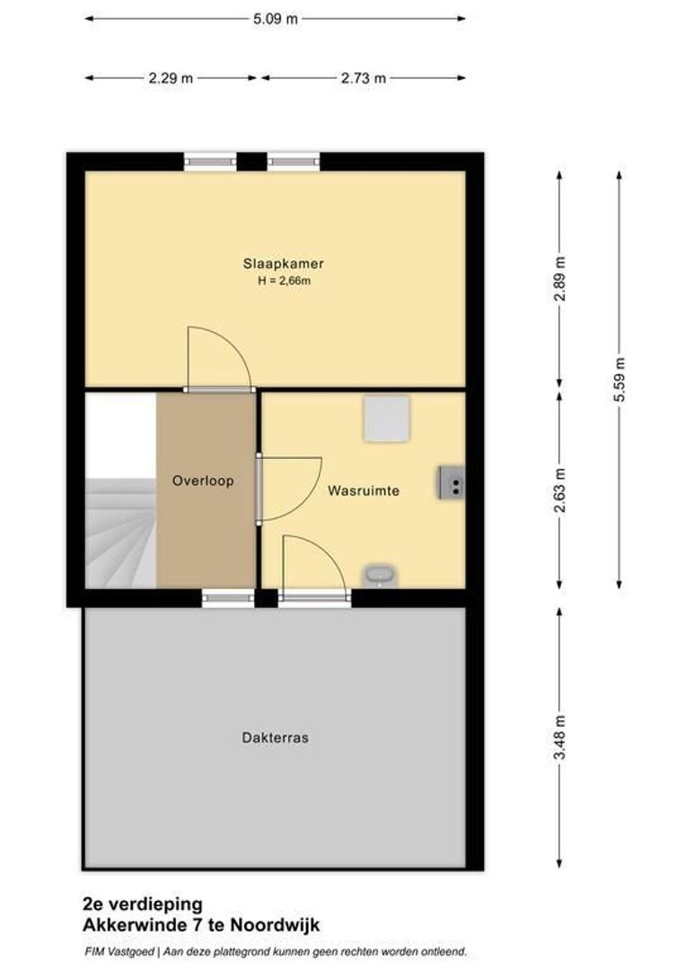 Akkerwinde 7, Noordwijk plattegrond-3