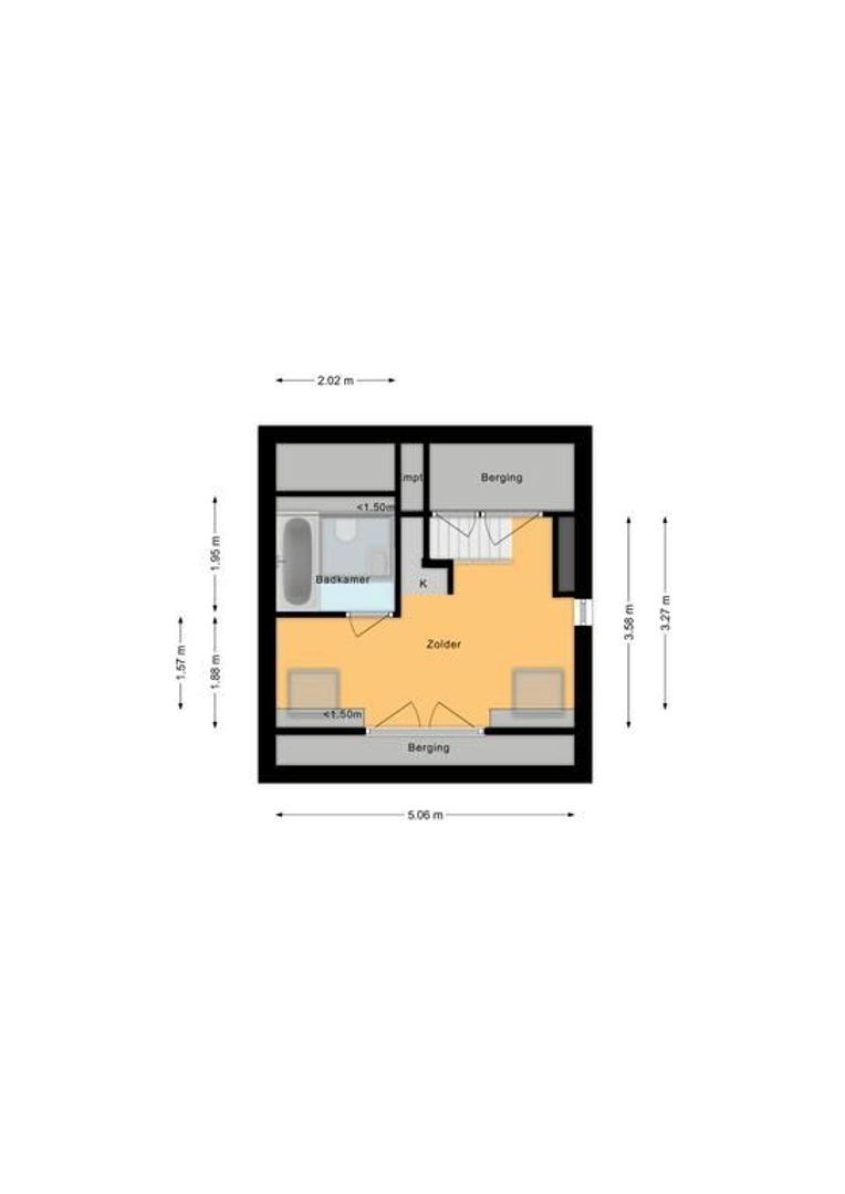 Quarles van Uffordstraat 33, Noordwijk plattegrond-4