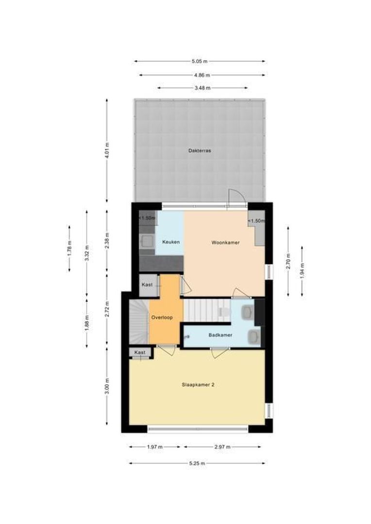 Quarles van Uffordstraat 33, Noordwijk plattegrond-2