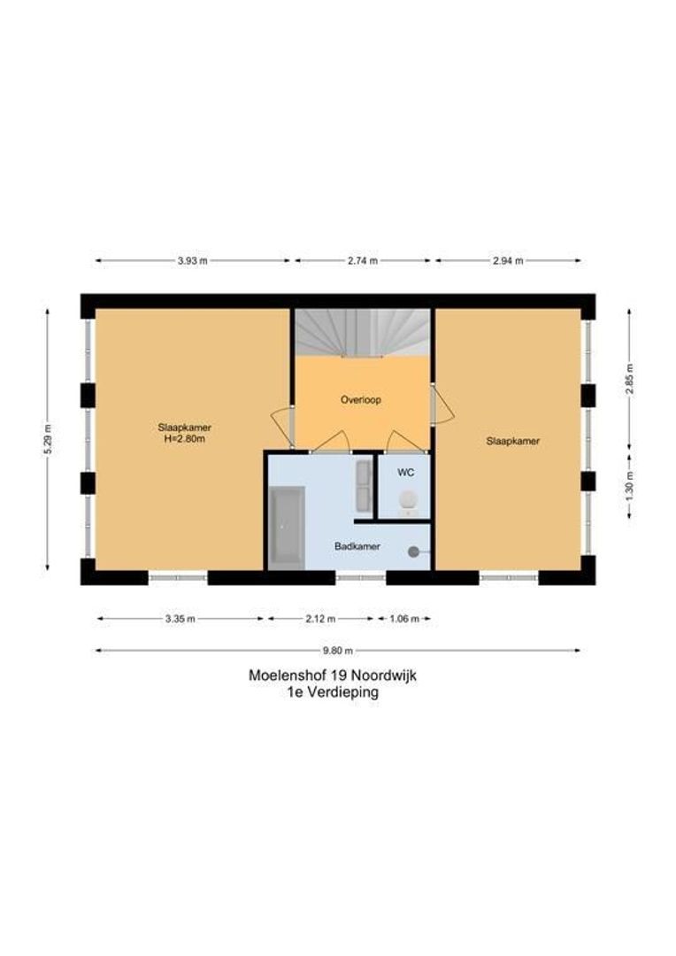 Moelenshof 19, Noordwijk plattegrond-2