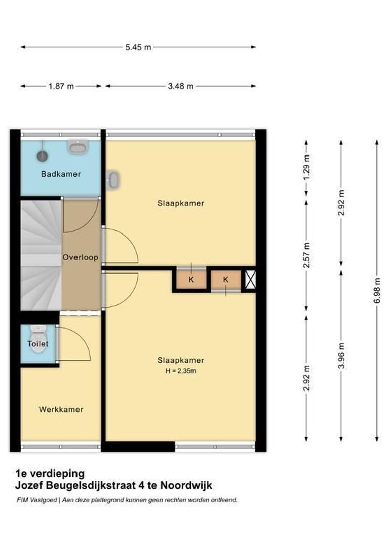 Jozef Beugelsdijkstraat 4, Noordwijk plattegrond-2
