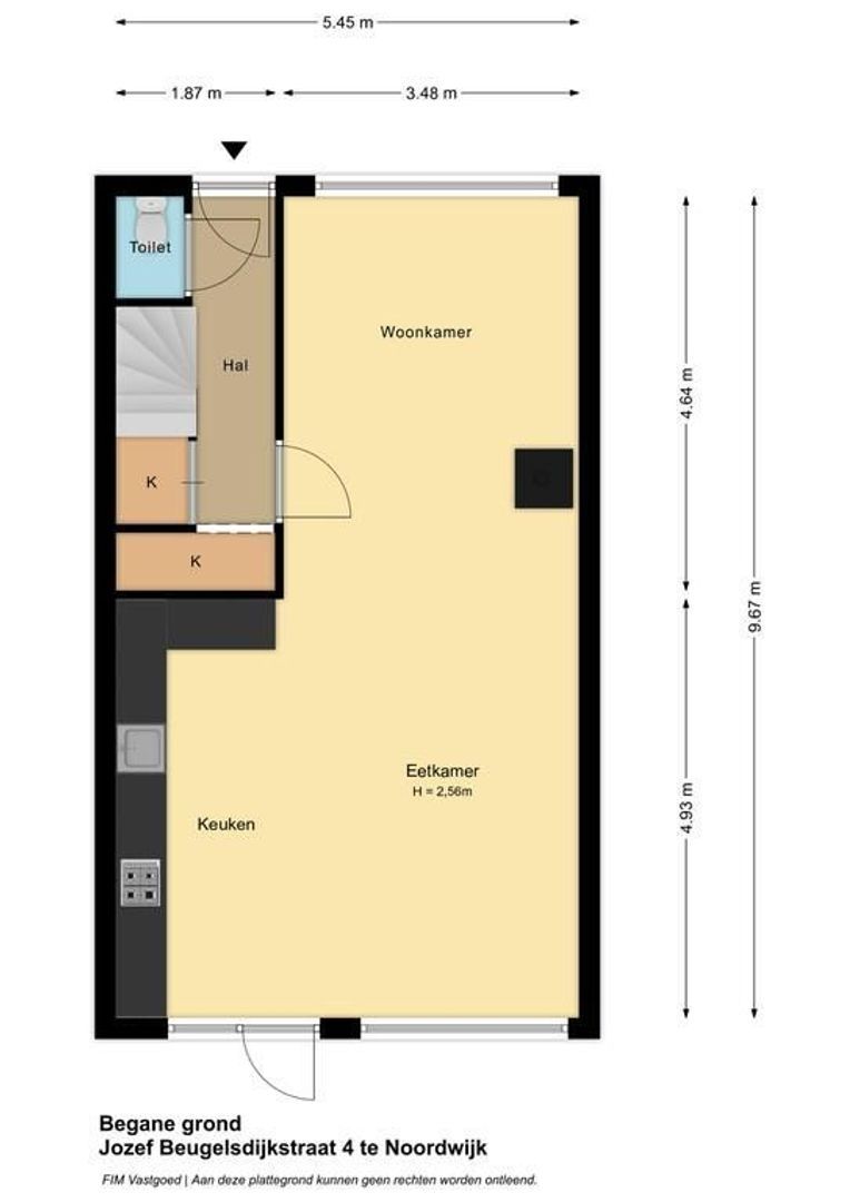 Jozef Beugelsdijkstraat 4, Noordwijk plattegrond-1
