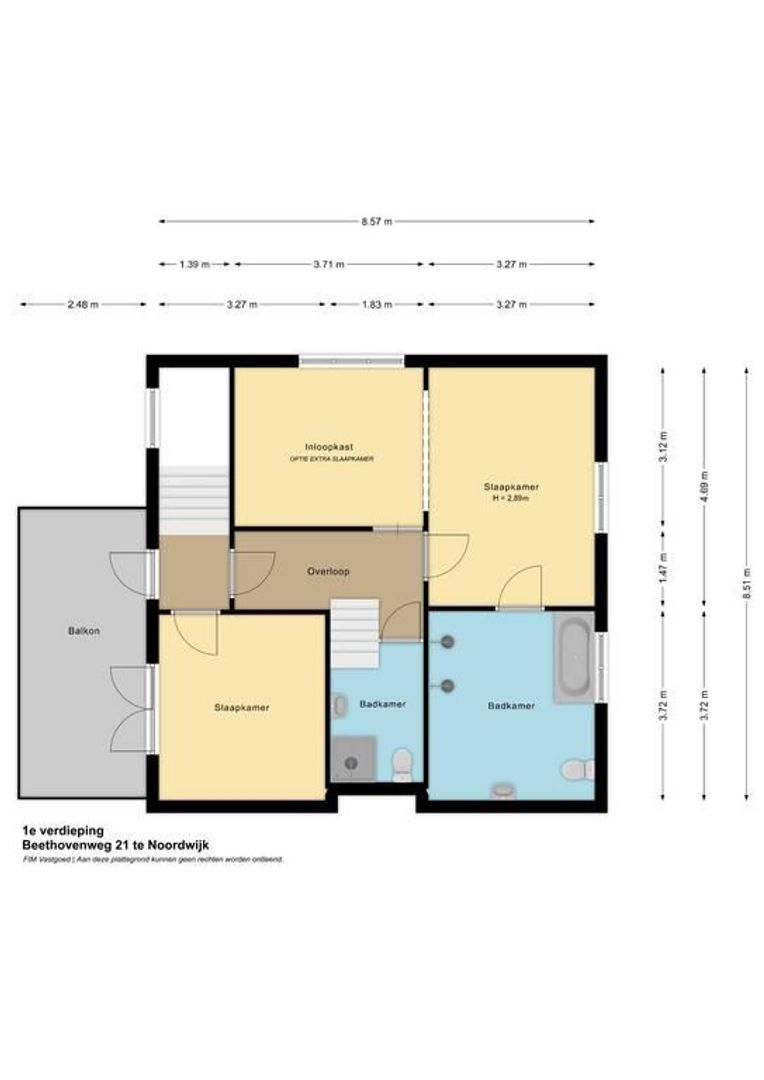 Beethovenweg 21, Noordwijk plattegrond-2