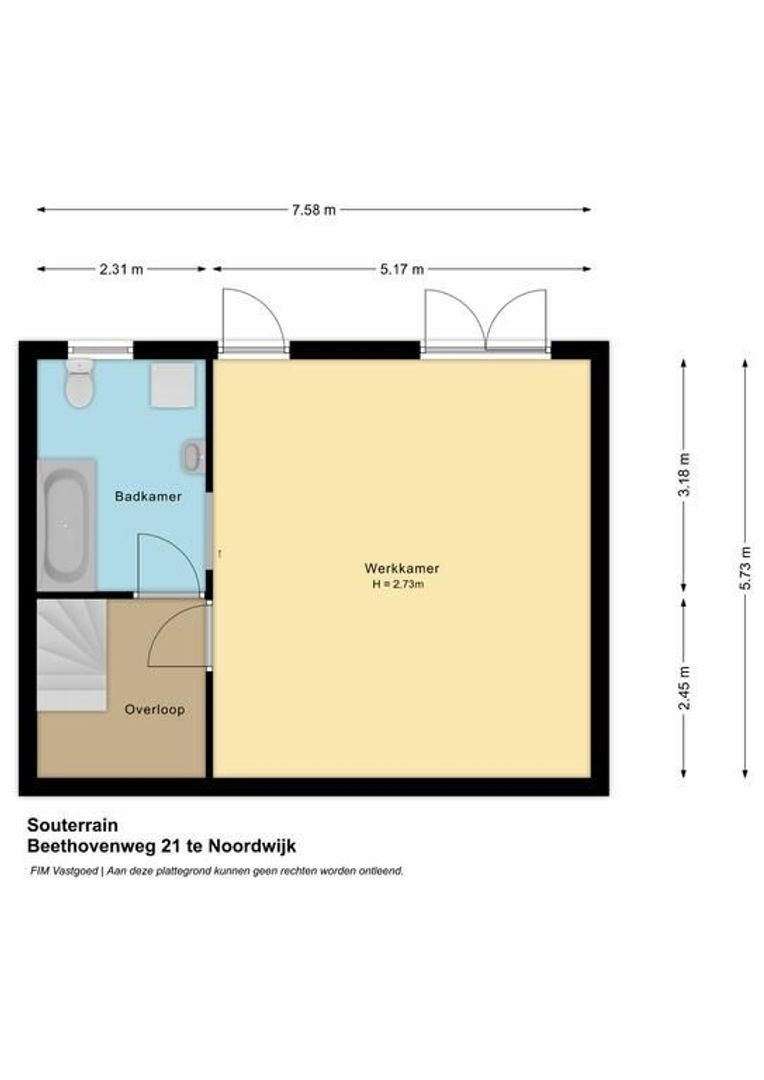 Beethovenweg 21, Noordwijk plattegrond-4